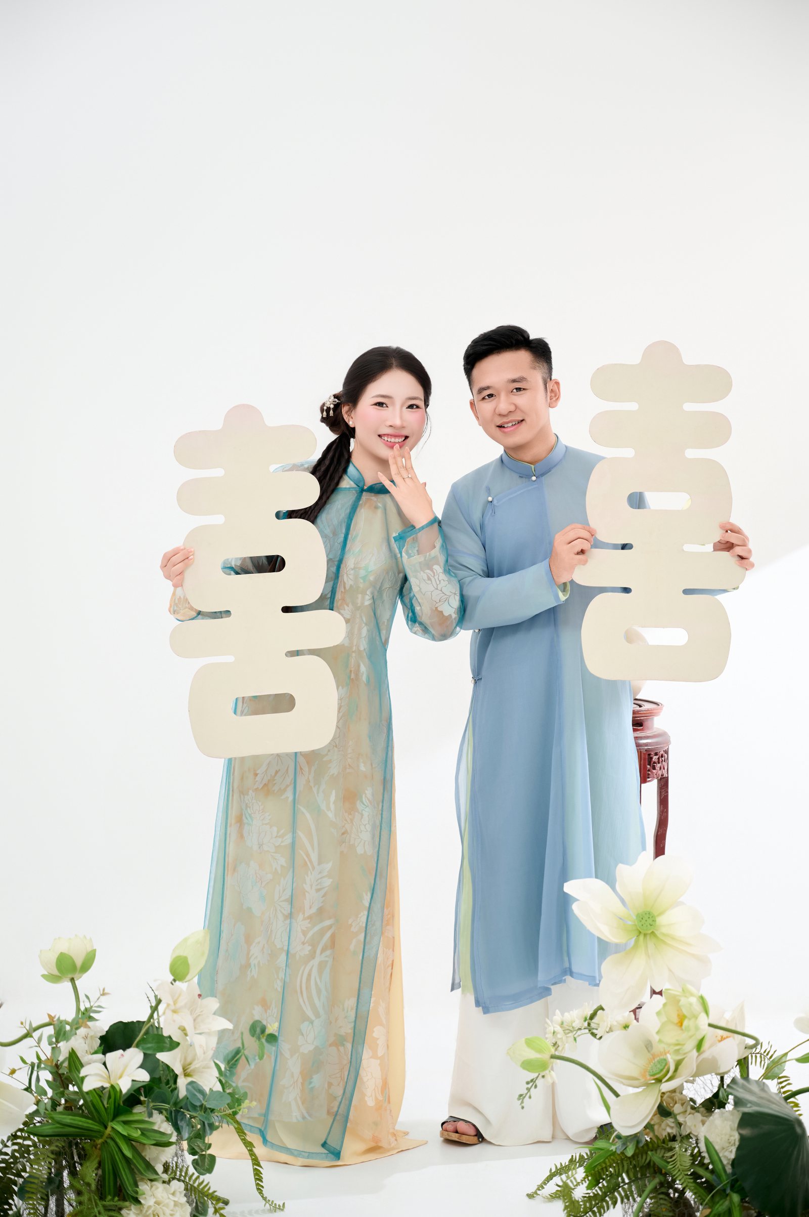Đỗ Thanh và Linh Trang trong ngày hỷ